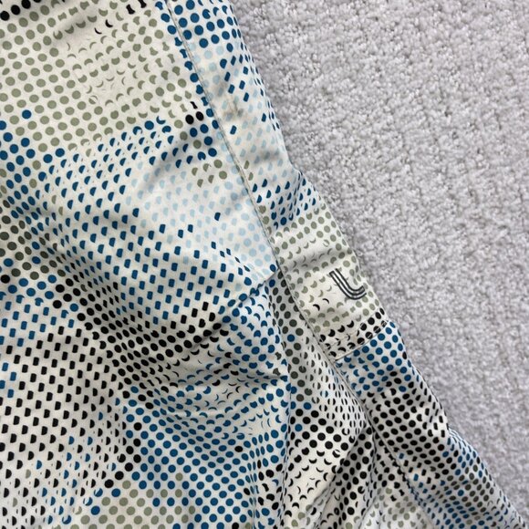 Lole White Snow Pants Women Sz M Trippy Geometric AOP Ski Snowboard Winter Gear - Picture 6 of 13